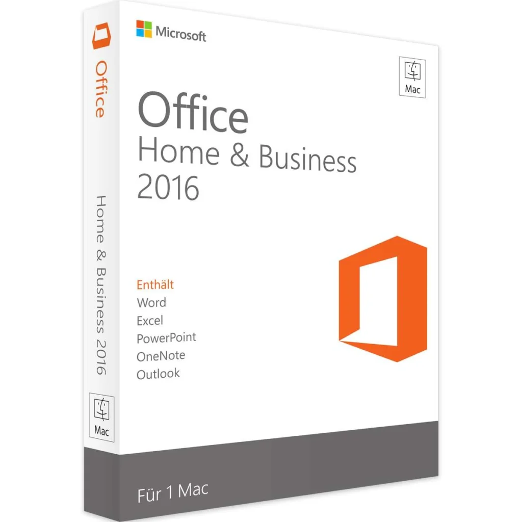 Office 2016 Home & Business Mac Produktschlüssel